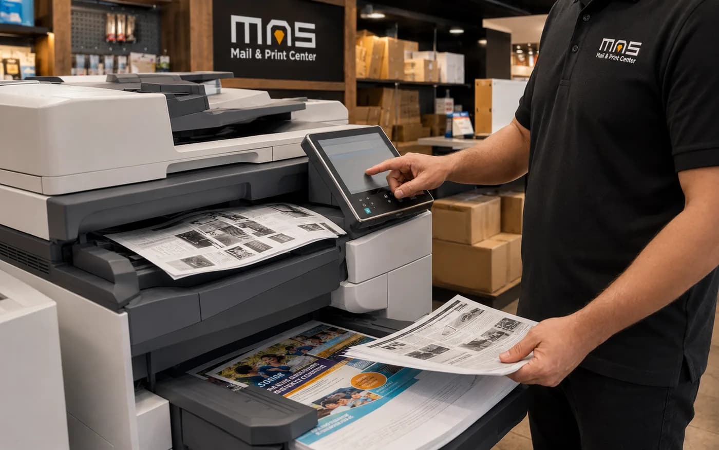Copying Services at MAS Mail & Print Center